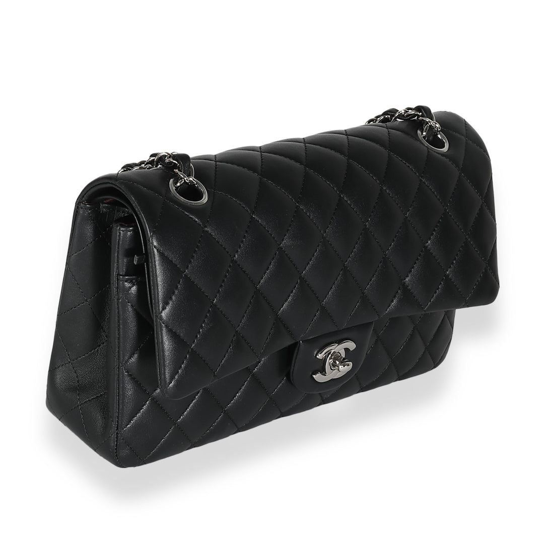 Chanel Black Quilted Lambskin Medium Classic Double New Bag