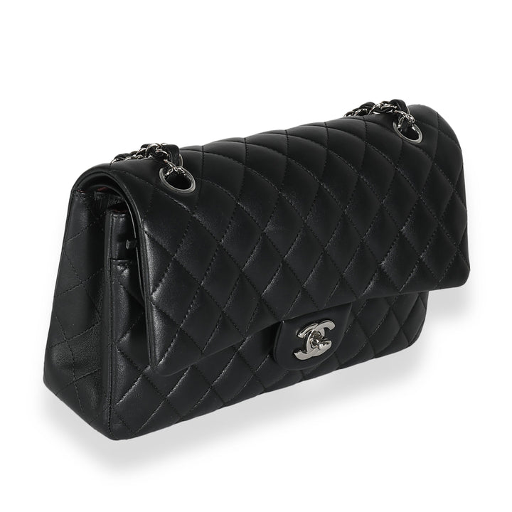 Chanel Black Quilted Lambskin Medium Classic Double New Bag