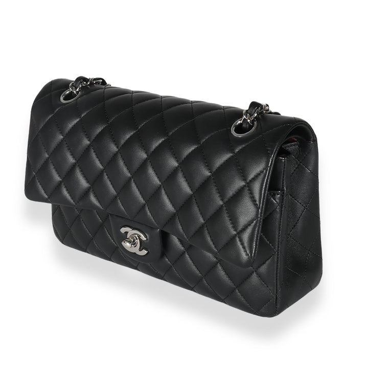 Chanel Black Quilted Lambskin Medium Classic Double New Bag