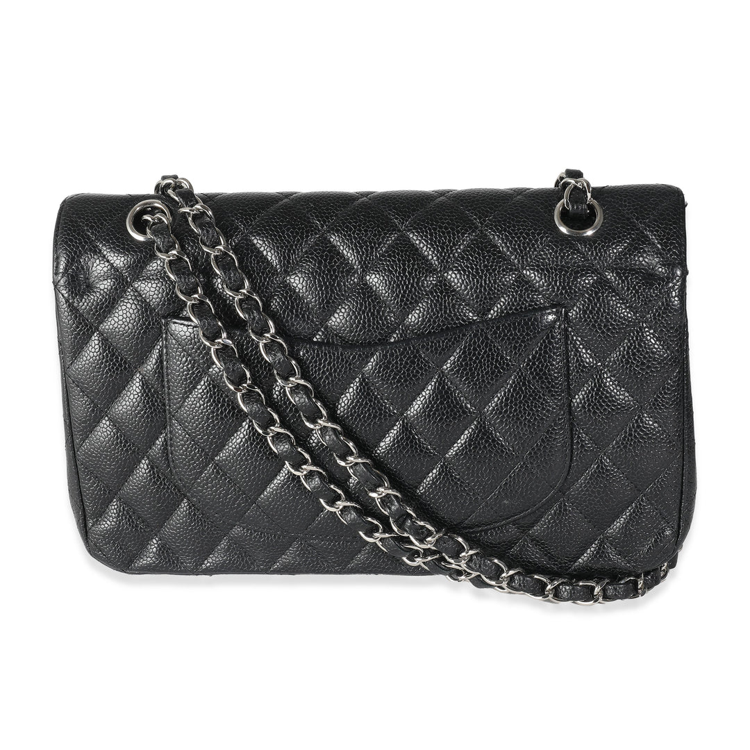 Chanel Black Quilted Caviar Medium Classic Double New Bag