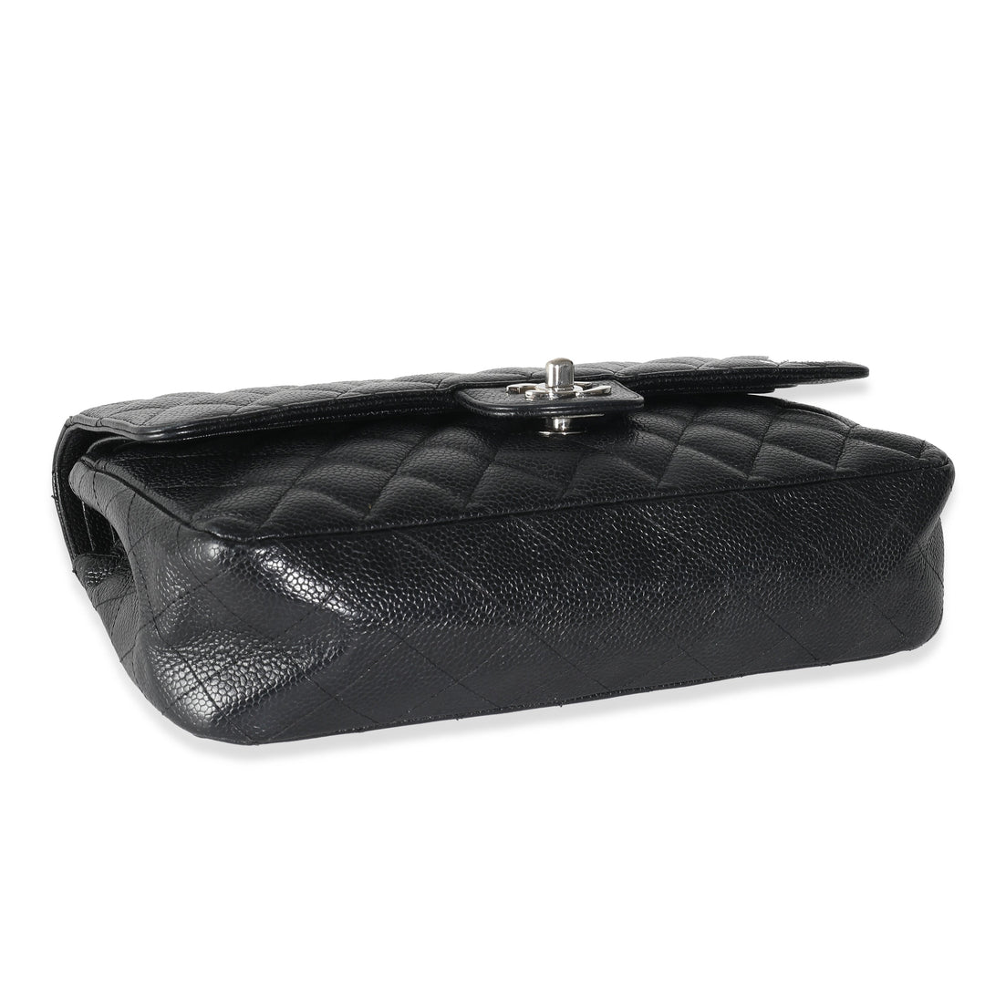 Chanel Black Quilted Caviar Medium Classic Double New Bag