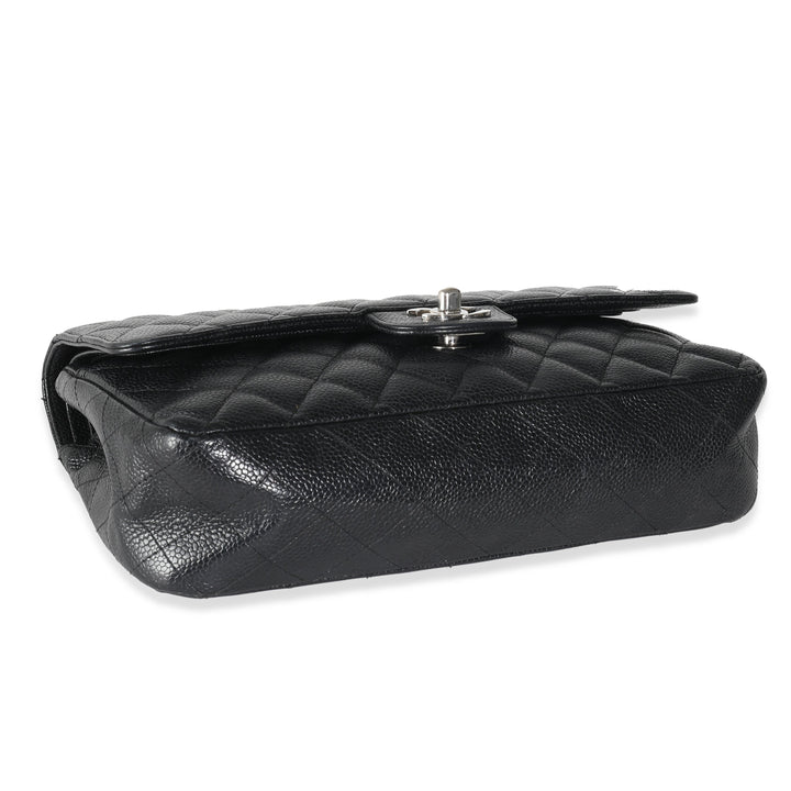 Chanel Black Quilted Caviar Medium Classic Double New Bag