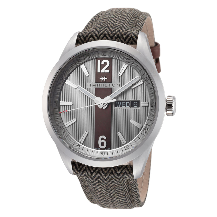 title:Hamilton Men's H43311985 40mm Quartz Watch;color:Green