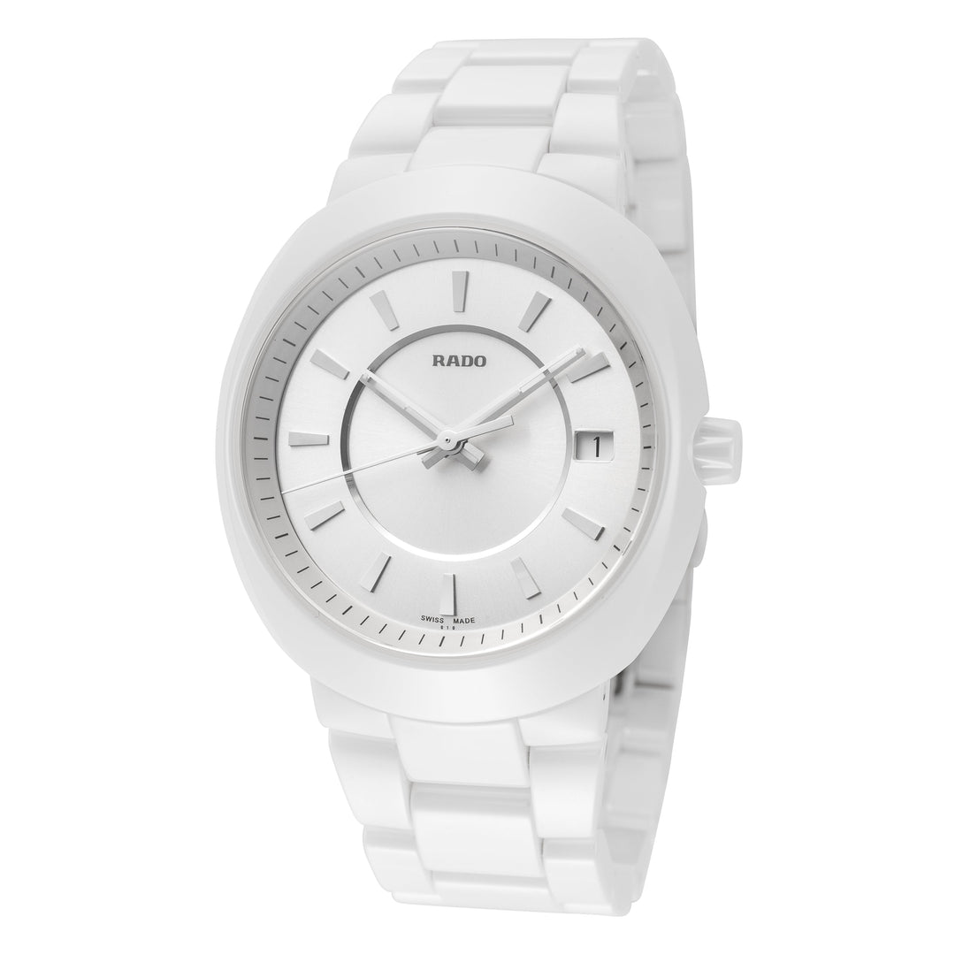title:Women's Ceramos, 100 m (330 feet) Water Resistance Quartz Watch;color:White