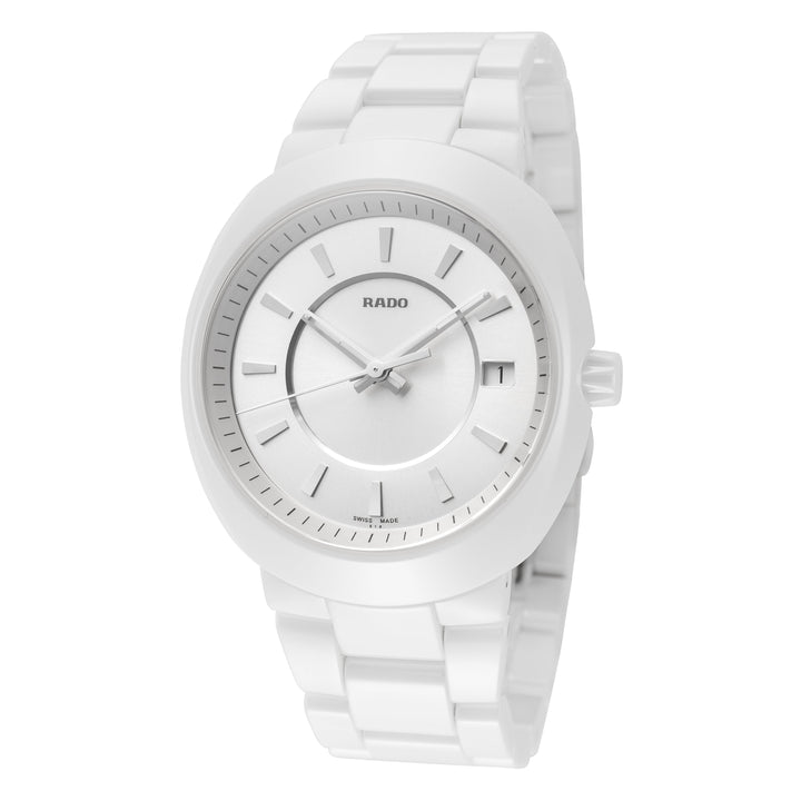 title:Women's Ceramos, 100 m (330 feet) Water Resistance Quartz Watch;color:White