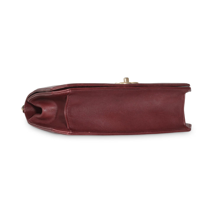 Top Quality Chanel Burgundy Quilted Lambskin Large New Bag