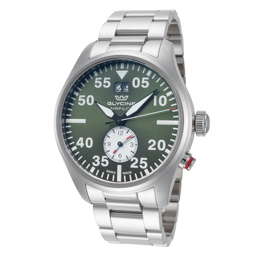 Glycine Men's Airpilot Dual Time 44mm Quartz Watch - Ruumur