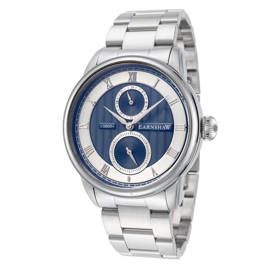 title:Thomas Earnshaw Men's ES-8106-11 Longitude 42mm Quartz Watch;color:Silver