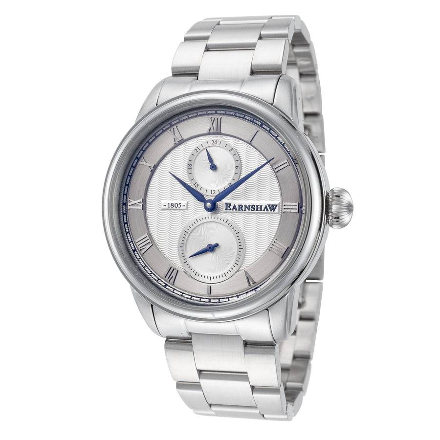 title:Thomas Earnshaw Men's ES-8106-22 Longitude 42mm Quartz Watch;color:Silver