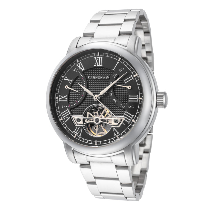 title:Thomas Earnshaw Men's ES-8169-11 Longcase 43mm Automatic Watch;color:Silver