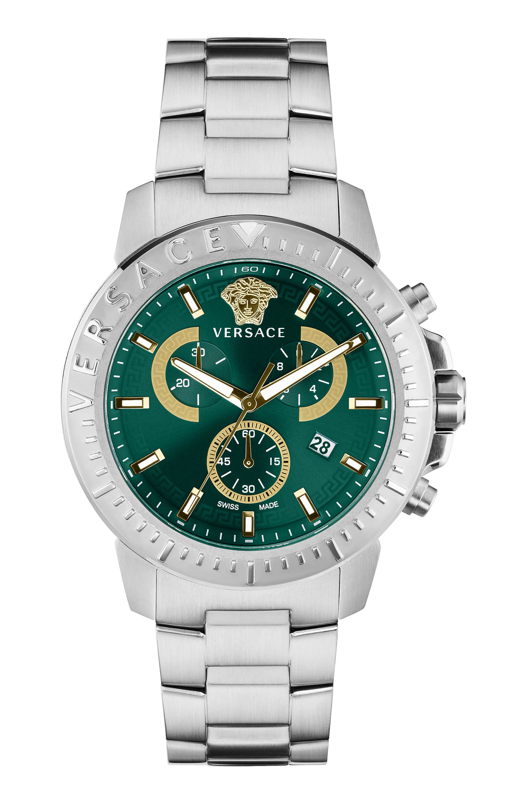 Versace Men's VE2E00821 New Chrono 45mm Quartz Watch - Ruumur
