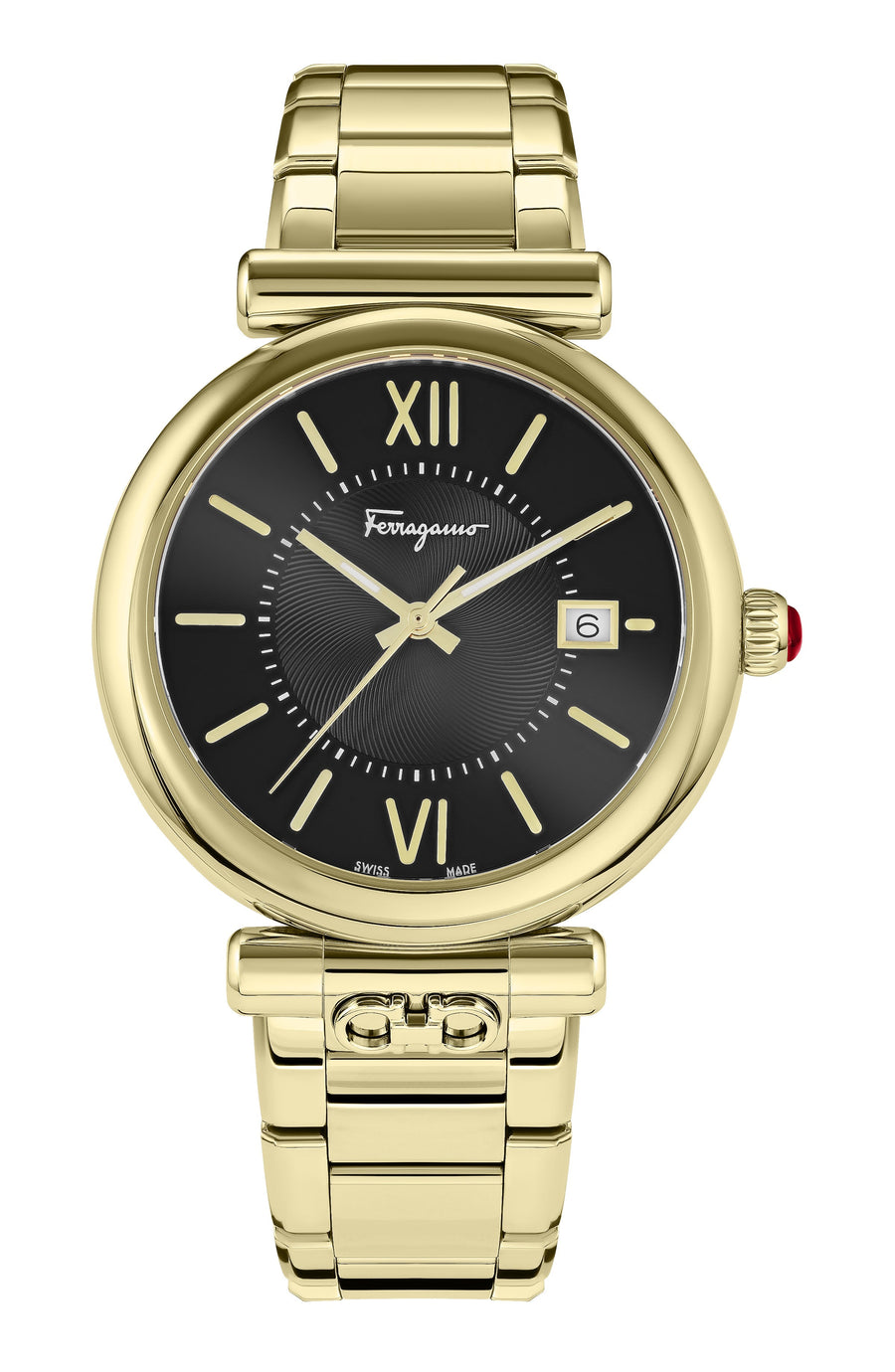 title:Ferragamo Women's Ora 40mm Quartz Watch SFUB00821;color:Gold