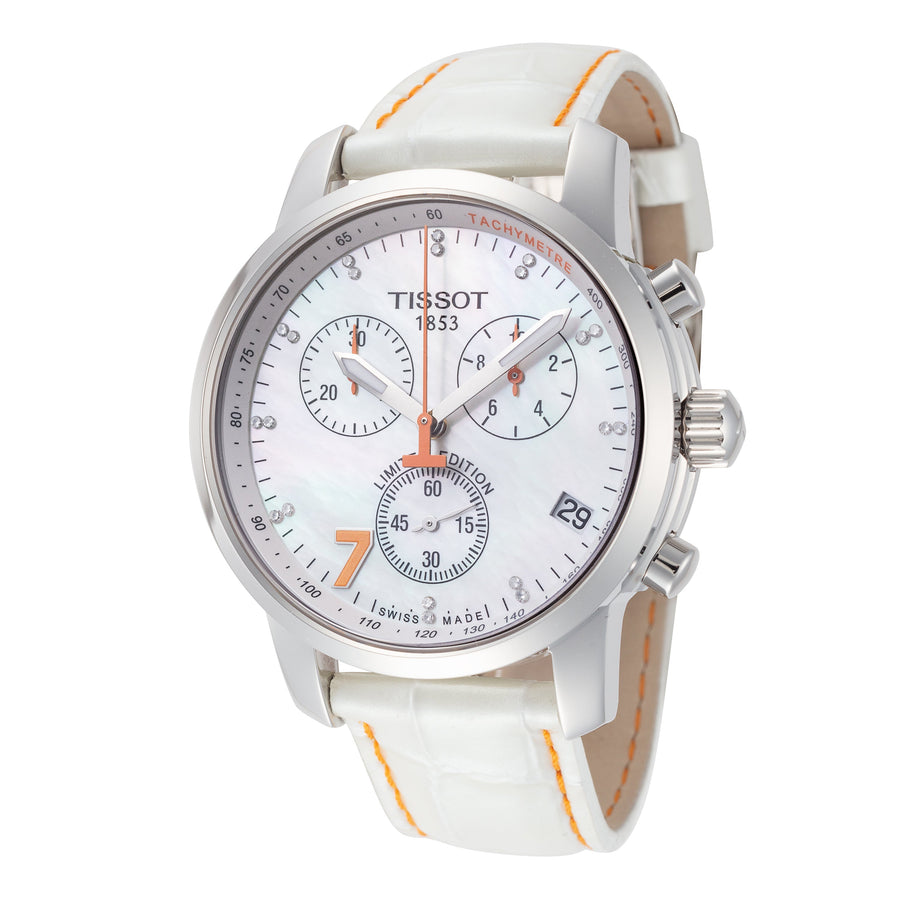 title:Tissot Women's T0144171611600 PRC 200 43mm Quartz Watch;color:White