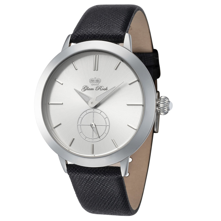 title:Glam Rock Women's GR-069-22 Slim Vintage Glam 40mm Quartz Watch;color:Black