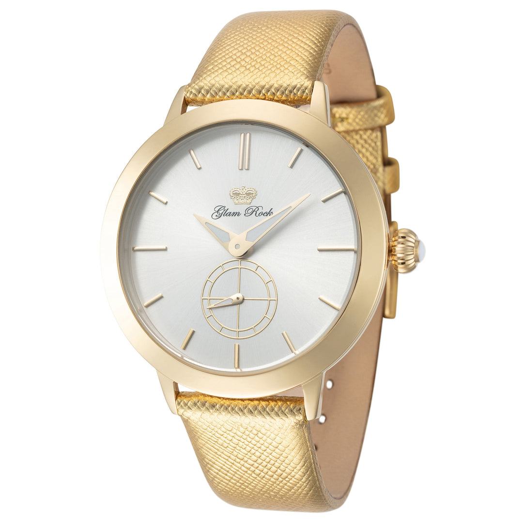 title:Glam Rock Women's GR-071-22 Slim Vintage Glam 40mm Quartz Watch;color:Gold