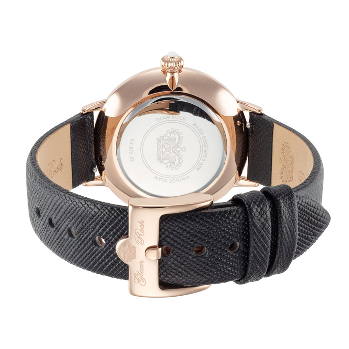 Glam Rock Women's Slim Vintage Glam 40mm Quartz Watch