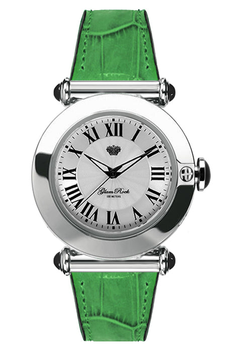 title:Glam Rock Women's GR-113-22 Florida 40mm Quartz Watch;color:Green