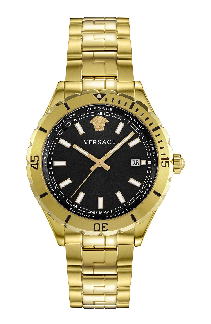 title:Versace Men's VE3A00820 Hellenyium 42mm Quartz Watch;color:Black