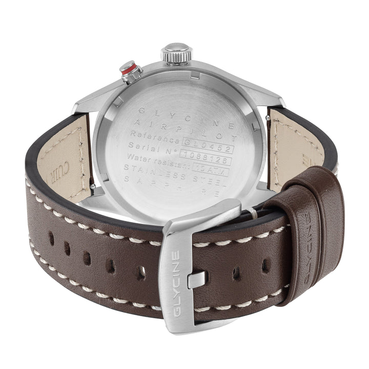 Glycine Men's Airpilot Dual Time 44mm Quartz Watch