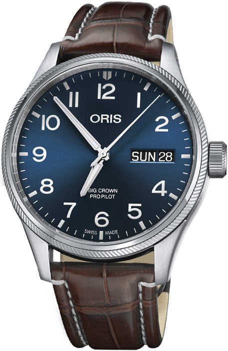title:Oris Men's 01-752-7698-4065-07-1-22-72FC Big Crown ProPilot Day 45mm Auto Watch;color:Brown