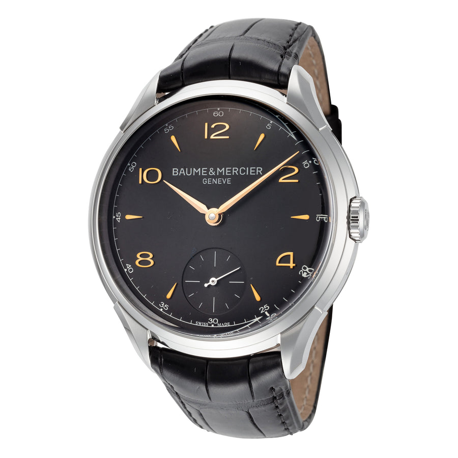 title:Baume and Mercier Men's M0A10364 Clifton 45mm Manual-Wind Watch;color:Black