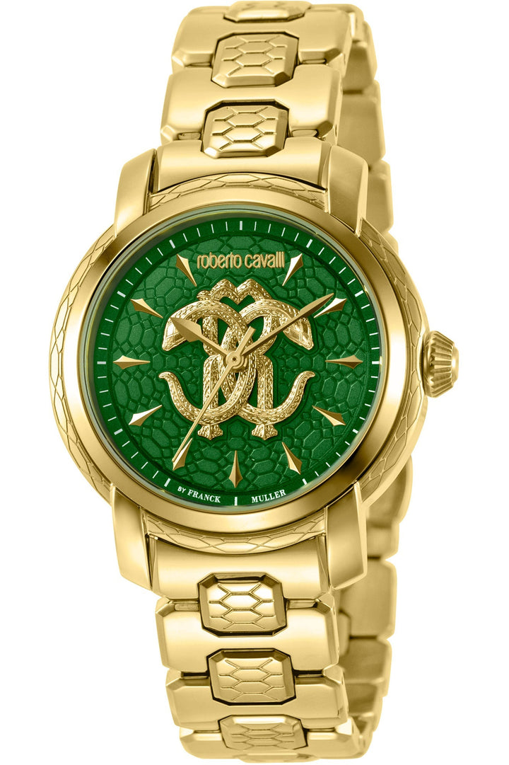 title:Roberto Cavalli by Franck Muller 34mm Quartz Women's Watch;color:Gold