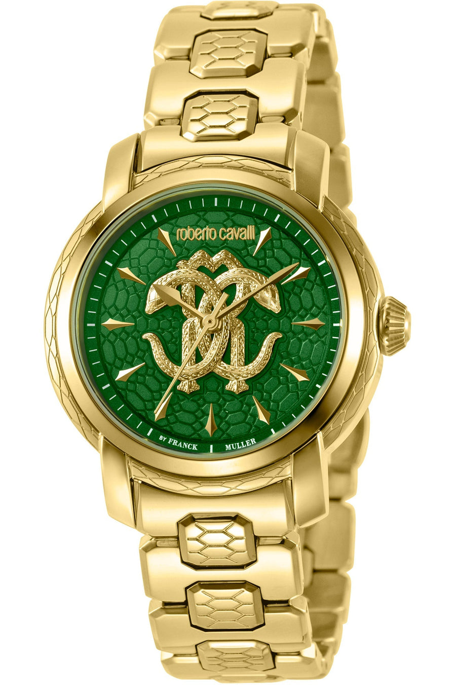 title:Roberto Cavalli by Franck Muller 34mm Quartz Women's Watch;color:Gold