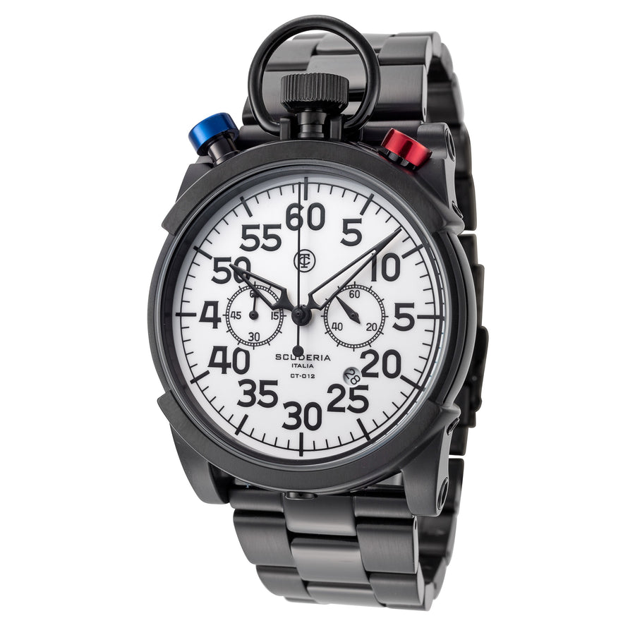 title:CT Scuderia Men's CT-201-PB Corsa 44mm Quartz Chronograph Watch;color:Black