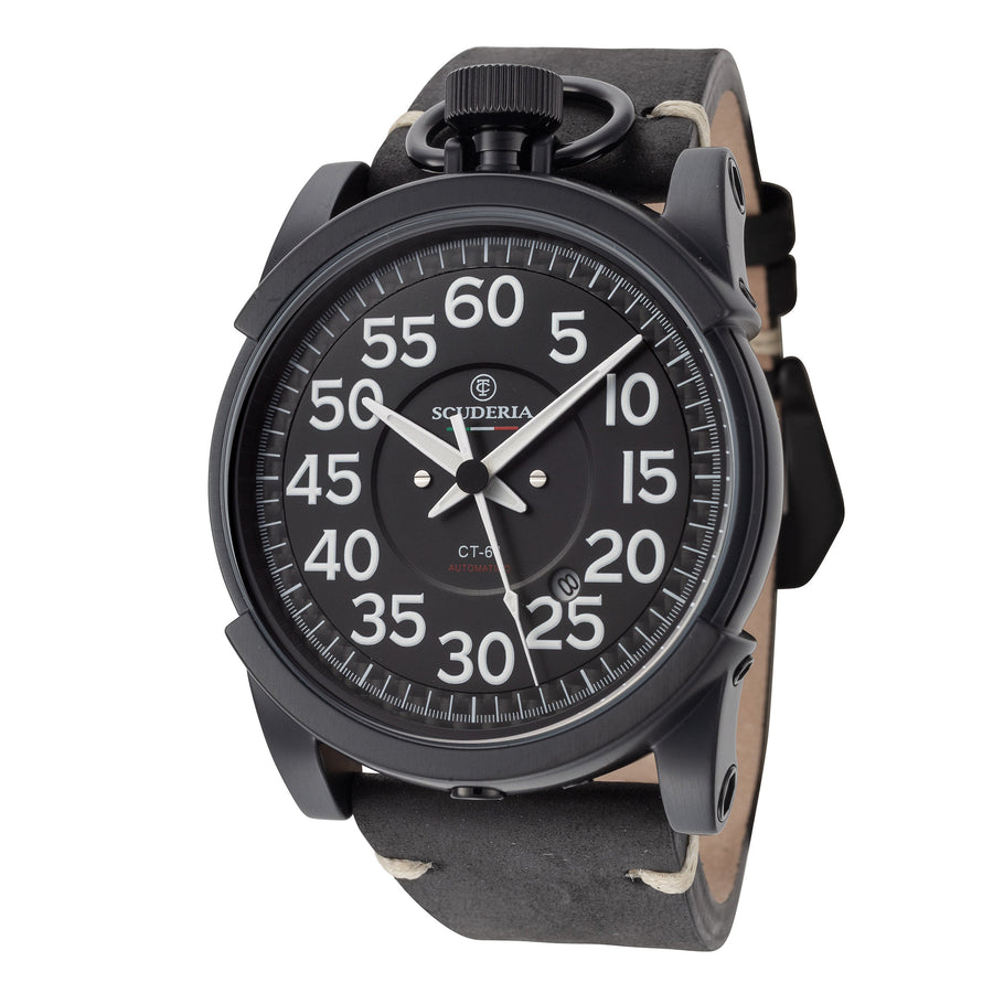 title:CT Scuderia Men's CT-209-P Corsa Automatico 44mm Automatic Watch;color:Black