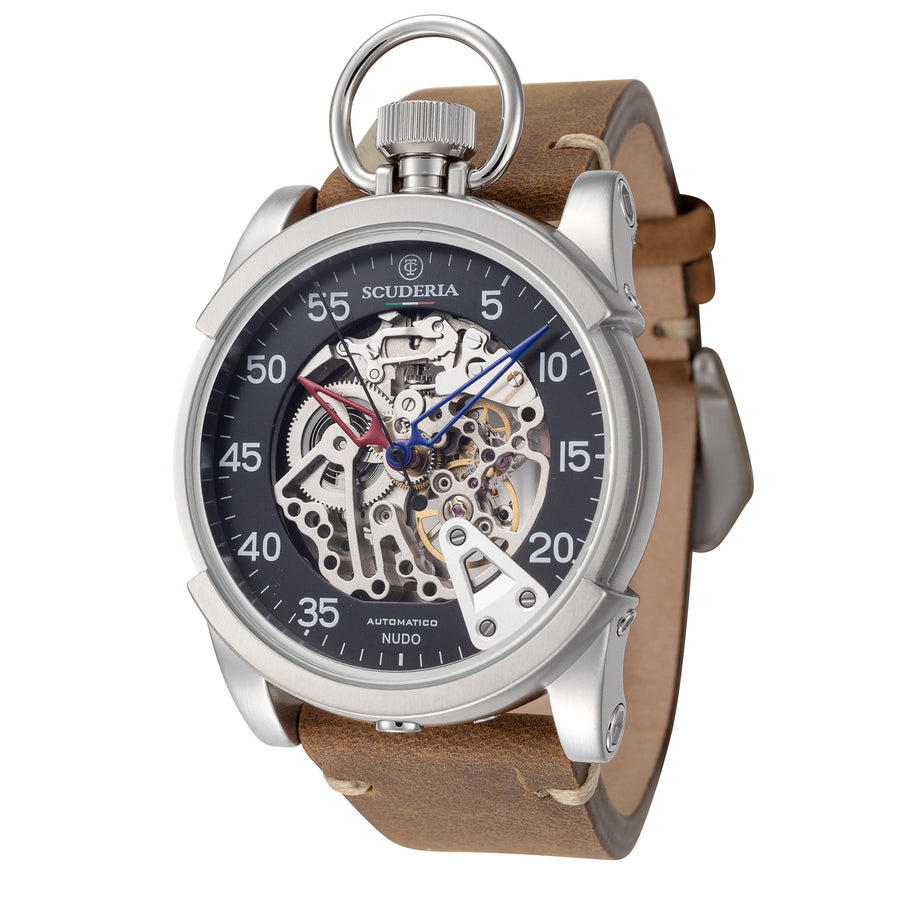 title:CT Scuderia Men's CT-210-P Corsa Automatico 44mm Automatic Watch;color:Brown