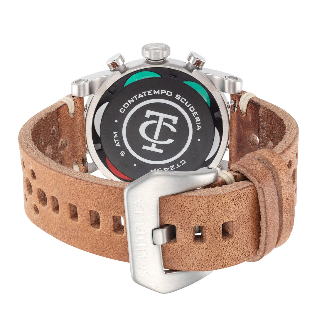 CT Scuderia Men's Testa Piatta 42mm Quartz Chronograph Watch