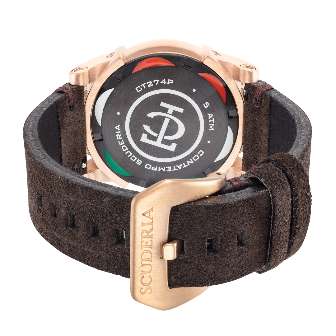 CT Scuderia Men's Due Tempi 44mm Quartz Dual Time Watch