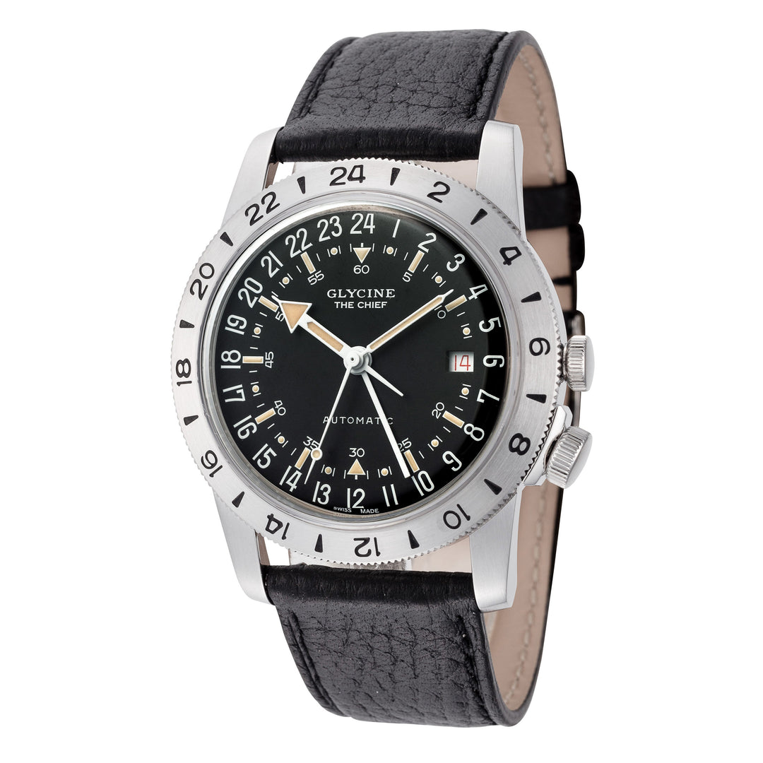 Glycine Unisex GL0465 Airman Vintage The Chief 40mm Automatic Watch - Ruumur