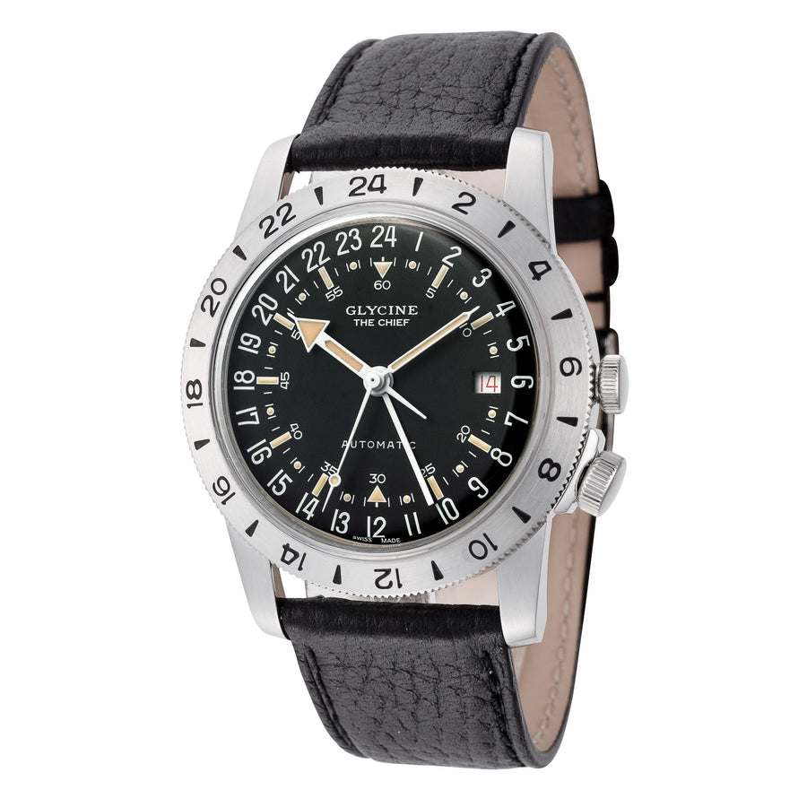 Glycine Unisex GL0465 Airman Vintage The Chief 40mm Automatic Watch - Ruumur
