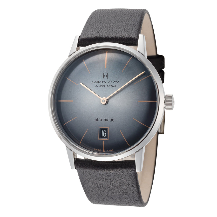 title:Hamilton Men's H38455781 IntraMatic 38mm Automatic Watch;color:Black