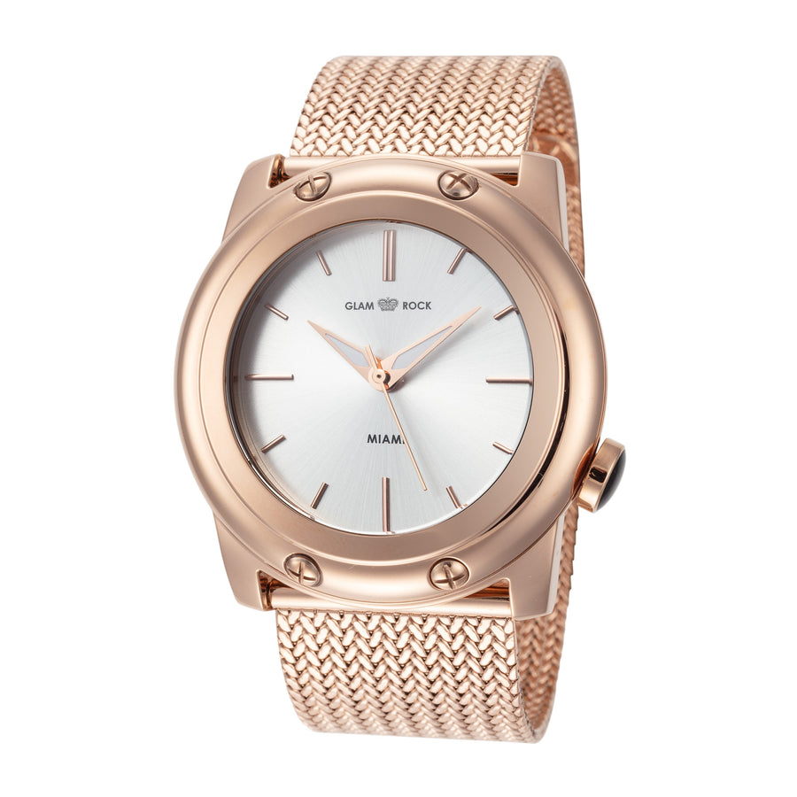 title:Glam Rock Women's GR-008-22 Miami 40mm Quartz Watch;color:Gold