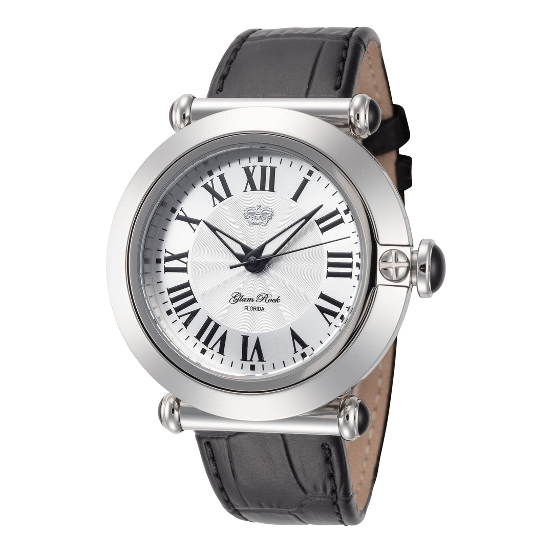 title:Glam Rock Women's GR-019-22AL Florida 40mm Quartz Watch;color:Black