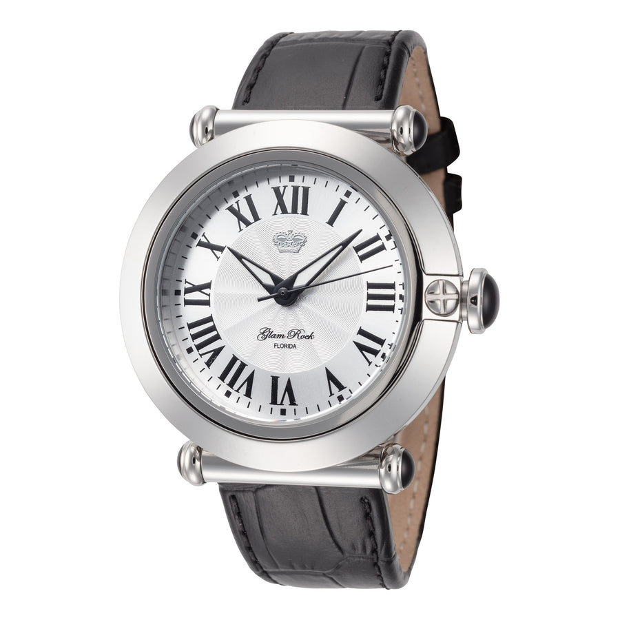 title:Glam Rock Women's GR-019-22AL Florida 40mm Quartz Watch;color:Black