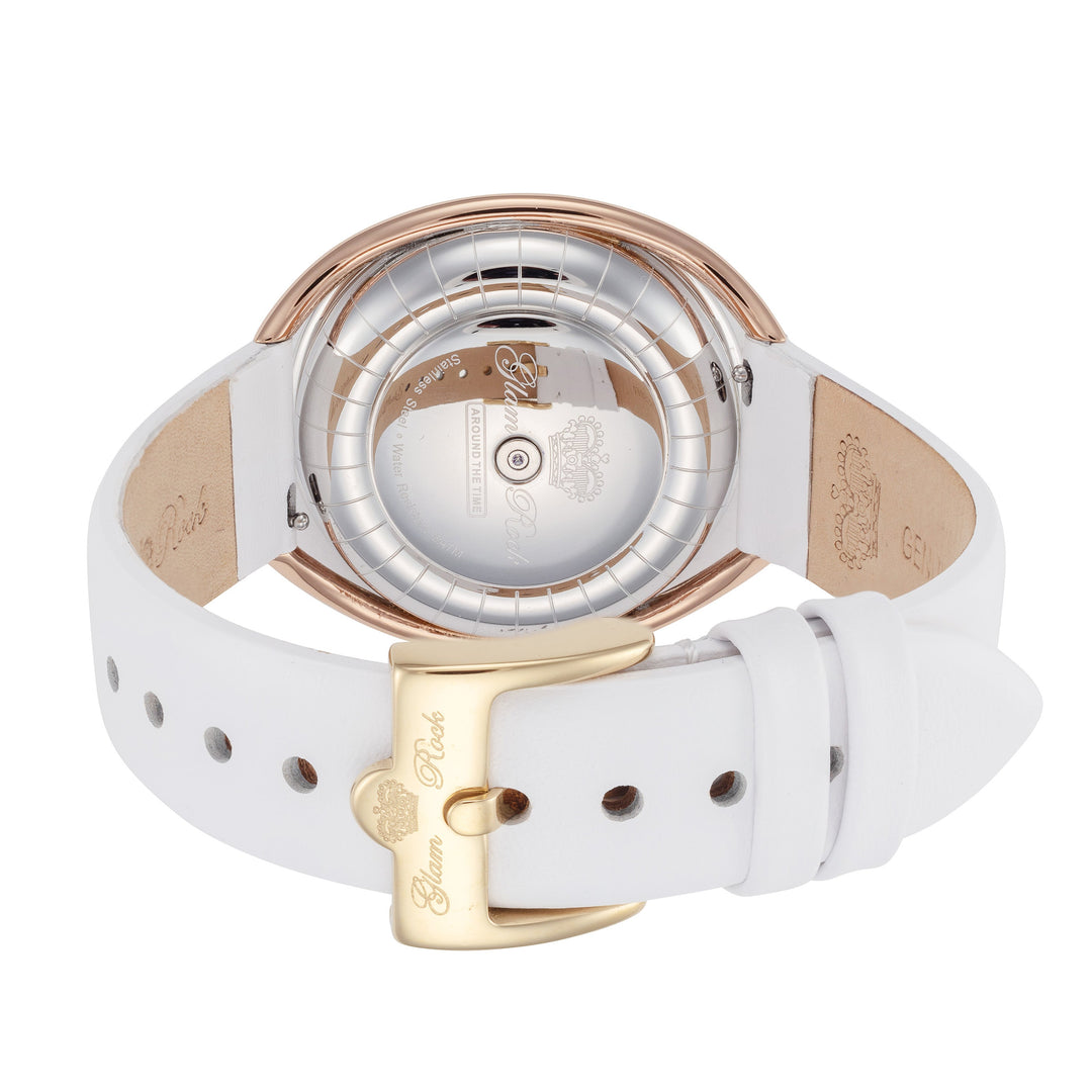 Glam Rock Women's Around The Time 40mm Quartz Watch