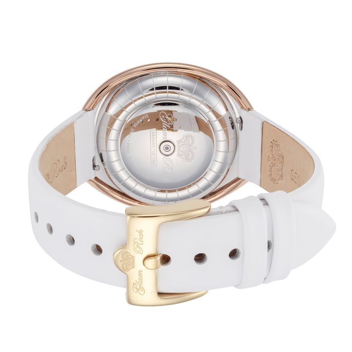 Glam Rock Women's Around The Time 40mm Quartz Watch