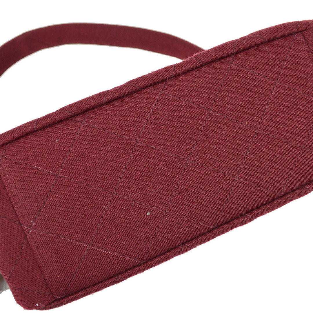 Top Quality Chanel Red Cotton Handbag