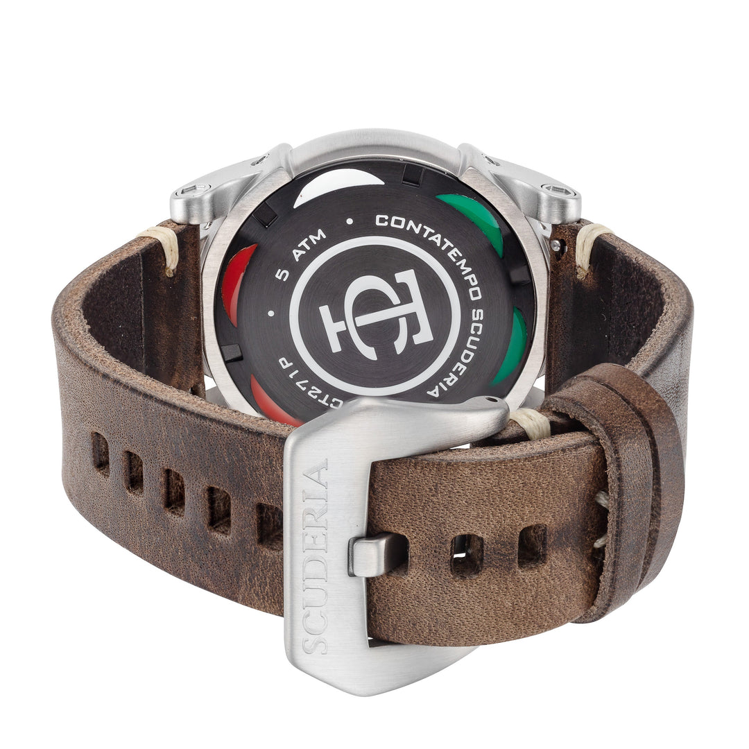 CT Scuderia Men's Due Tempi 44mm Quartz Dual Time Watch