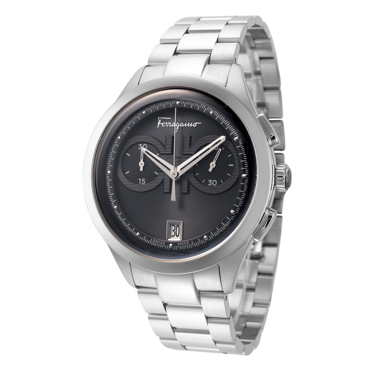 title:Ferragamo Men's SFYI00321 Racing 42mm Quartz Watch;color:Silver
