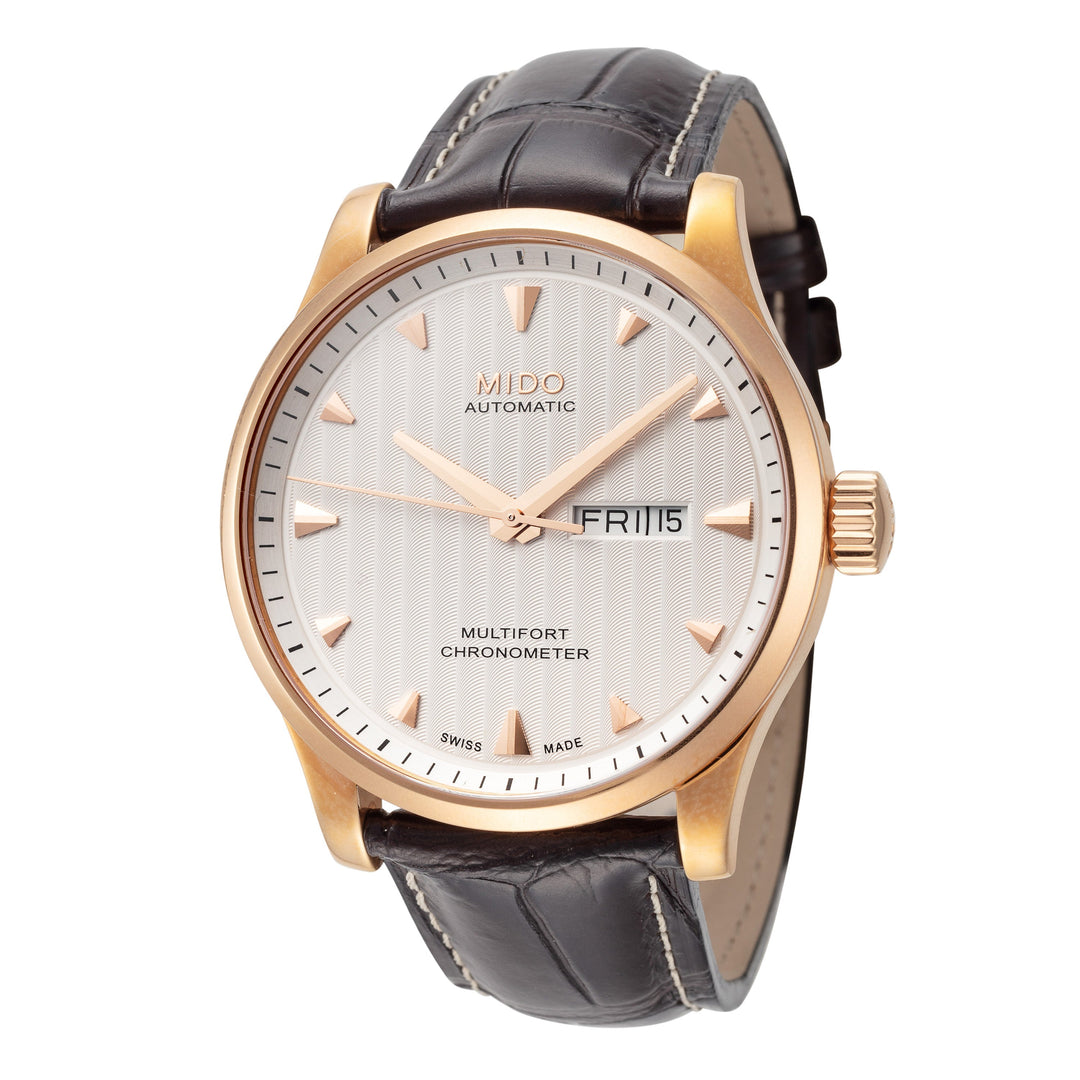 title:Mido Men's M0054313603100 Multifort 42mm Automatic Watch;color:Brown