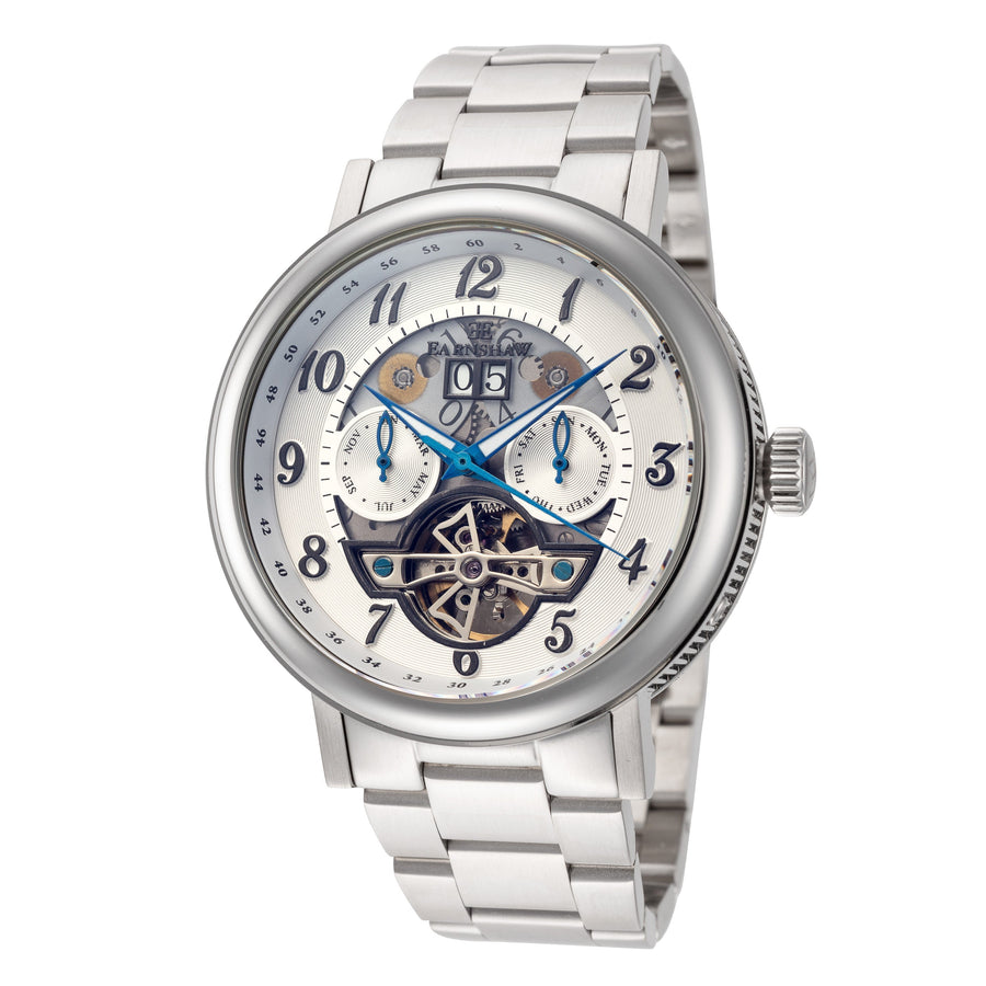title:Thomas Earnshaw Men's ES-8083-11 Beaufort 43mm Automatic Watch;color:Silver