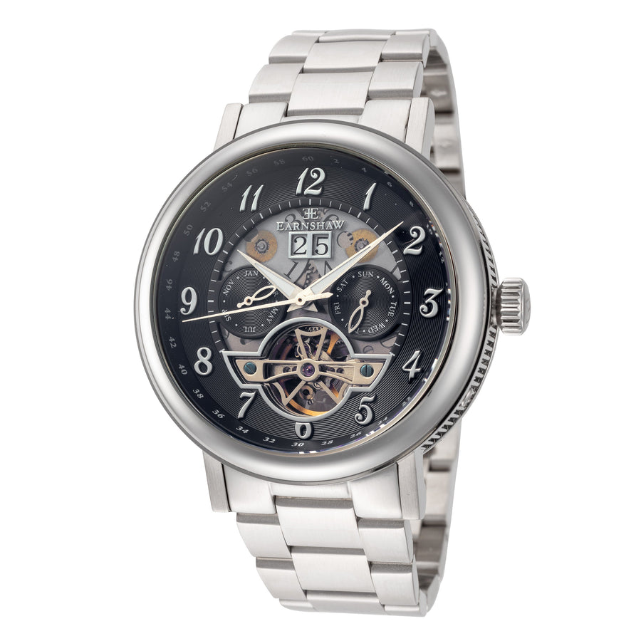 title:Thomas Earnshaw Men's ES-8083-22 Beaufort 43mm Automatic Watch;color:Silver