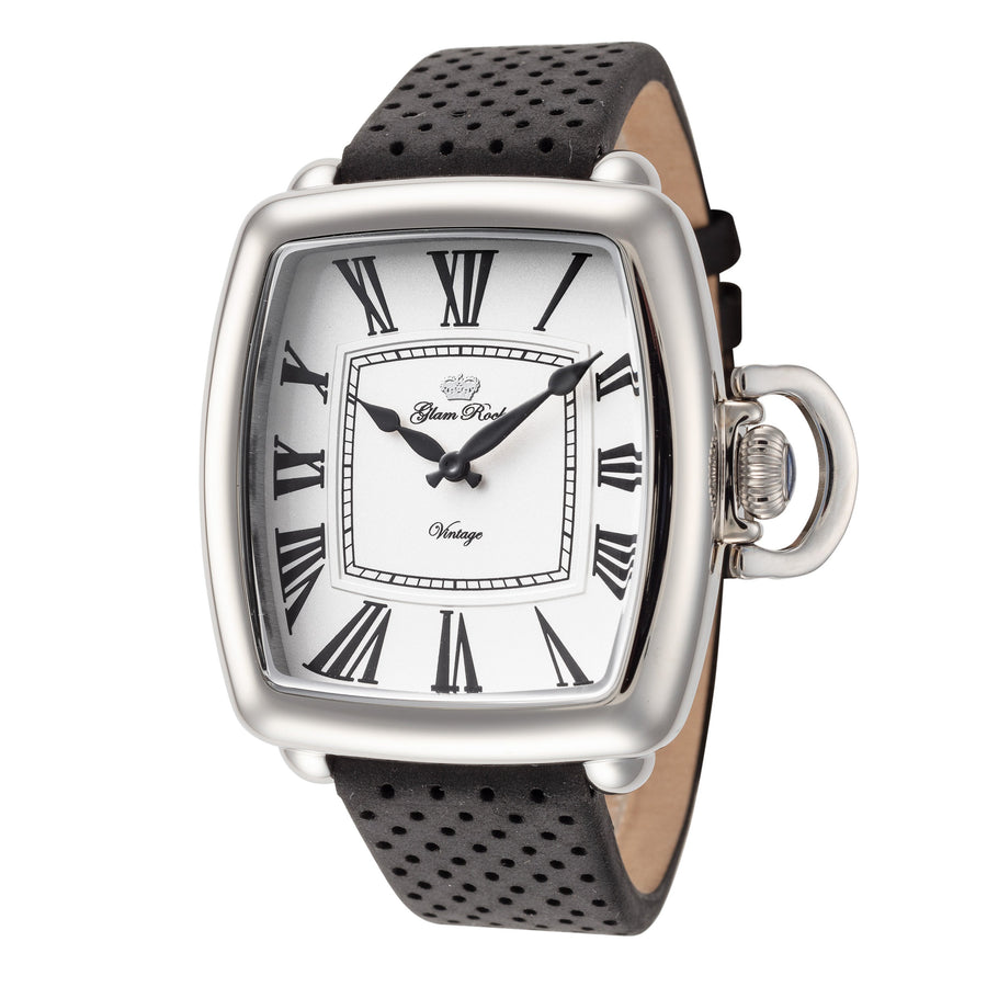title:Glam Rock Men's GR-089-22 Vintage Conta Tempo 48mm Quartz Watch;color:Black