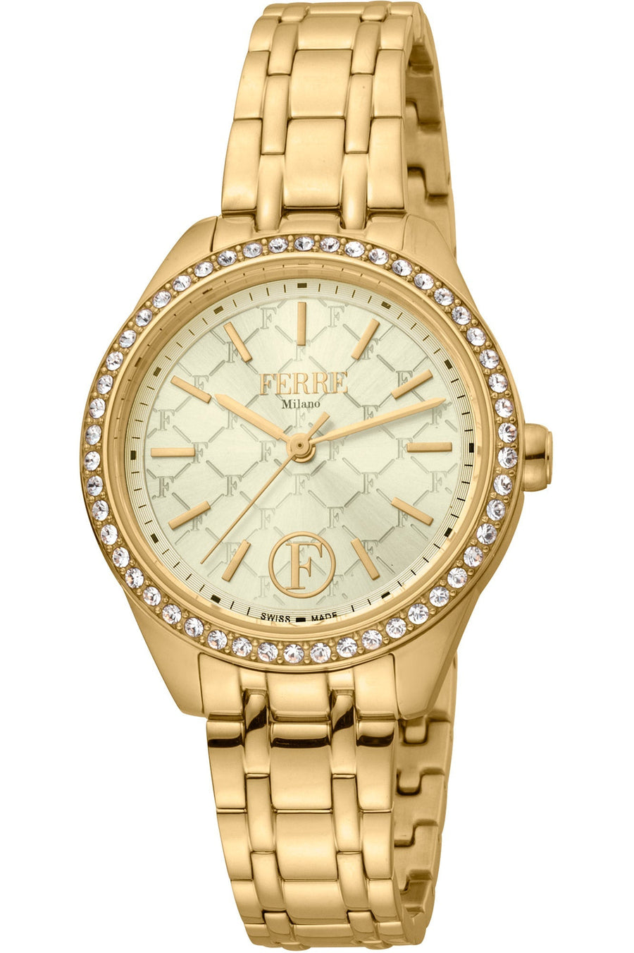 title:Ferre Milano Women's FM1L116M0251 Fashion 32mm Quartz Watch;color:Gold