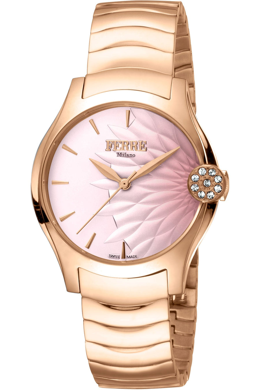 title:Ferre Milano Women's FM1L121M0081 Fashion 34mm Quartz Watch;color:Gold