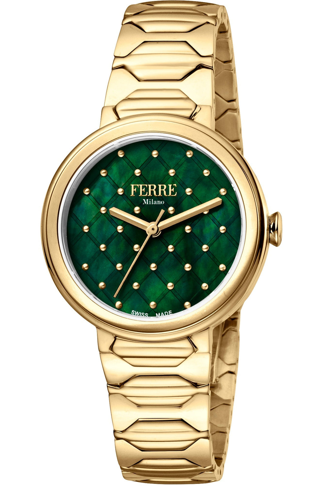 title:Ferre Milano Women's FM1L124M0071 Fashion 32mm Quartz Watch;color:Green